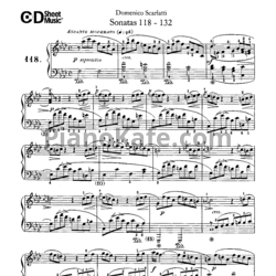 Ноты Д. Скарлатти - Сонаты 118-132 - предпросмотр