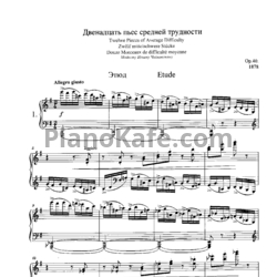 Ноты П. Чайковский - 12 пьес (Op. 40) - предпросмотр