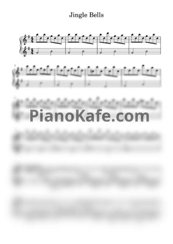 Ноты James Pierpont - Jingle Bells (Татьяна Хюсеин cover) - PianoKafe.com