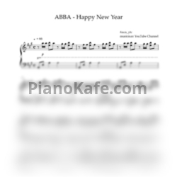 Ноты ABBA - Happy New Year (musicman cover) - предпросмотр