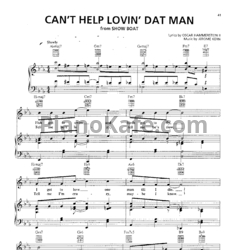 Ноты Jerome Kern - Can't help lovin' dat man - предпросмотр