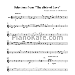 Ноты Gaetano Donizetti - Selections from "The elixir of love" - предпросмотр