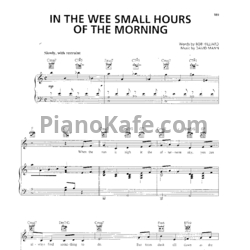 Ноты Frank Sinatra - In the wee small hours on the morning - предпросмотр