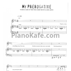 Ноты Britney Spears - Greatest Hits: My Prerogative (Книга нот) - предпросмотр