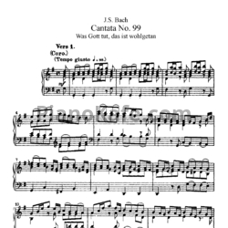 Ноты И. Бах - Кантата №99 "Was gott tut, das ist wohlgetan" (BWV 99) - предпросмотр