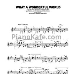 Ноты George David Weiss & Bob Thiele - What a wonderful world (Arranged for classic guitar by John Duarte) - предпросмотр
