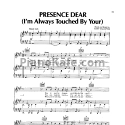 Ноты Blondie - (I'm Always Touched By Your) Presence, Dear - предпросмотр