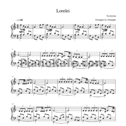 Ноты Scorpions - Lorelei - предпросмотр
