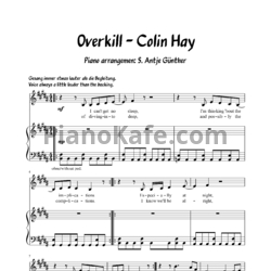 Ноты Overkill - Colin hay