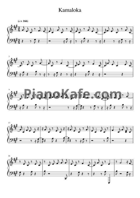 Ноты GoGo Penguin - Kamaloka - PianoKafe.com