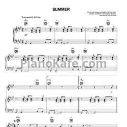 Ноты Imagine Dragons - Summer - предпросмотр