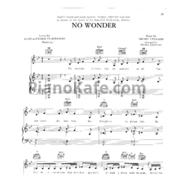 Ноты Michel Legrand - No wonder - предпросмотр