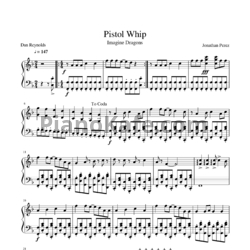 Ноты Imagine Dragons - Pistol whip - предпросмотр