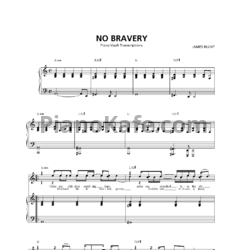 Ноты James Blunt - No bravery - предпросмотр