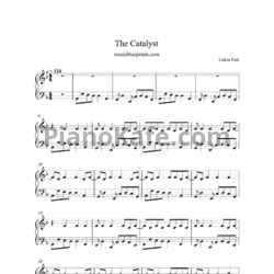 Ноты Linkin Park - The catalyst - предпросмотр