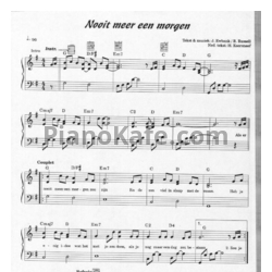 Ноты Marco Borsato - Nooit meer een morgen - предпросмотр