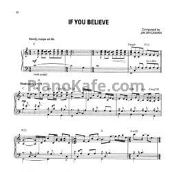 Ноты Jim Brickman - If you believe - предпросмотр