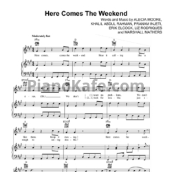 Ноты Pink feat.Eminem - Here comes the weekend - предпросмотр