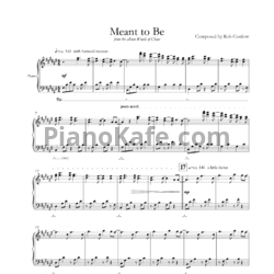 Ноты Rob Costlow - Meant to be - предпросмотр