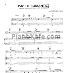 Ноты Richard Rodgers - Isn't it romantic - предпросмотр
