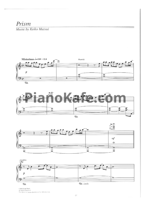 Ноты Keiko Matsui - Prism - PianoKafe.com