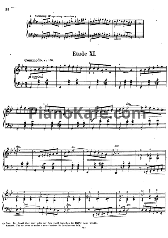 Ноты Альберт Лешгорн - Этюд (Соч. 169, №11) - PianoKafe.com