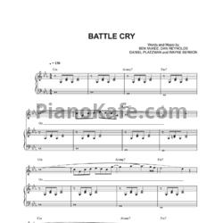 Ноты Imagine Dragons - Battle cry - предпросмотр