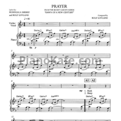Ноты Secret Garden - Prayer (для пианино и скрипки) - предпросмотр