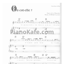 Ноты Riccardo Cocciante - Ou pari ou est elle - предпросмотр