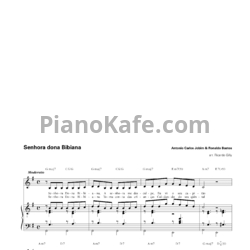 Ноты Antonio Carlos Jobim & Ronaldo Bastos - Senhora dona Bibiana - предпросмотр