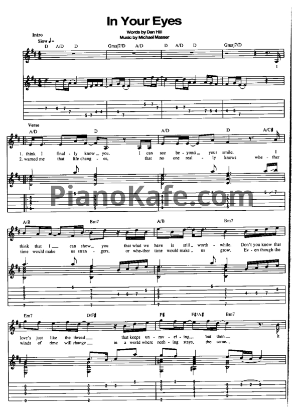 Ноты George Benson - In your eyes - PianoKafe.com
