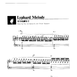 Ноты Richard Clayderman - Lyphard melody - предпросмотр