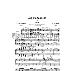 Ноты Камиль Стамати - Air d'Anacréon (Op. 41) - предпросмотр