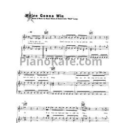 Ноты Bryan Adams - We're gonna win - предпросмотр