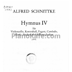 Ноты Альфред Шнитке - Гимн IV (Op. 134) - предпросмотр