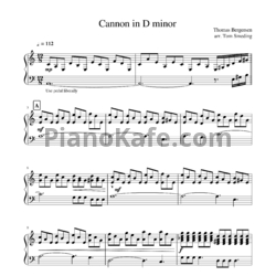 Ноты Two Steps from Hell - Cannon in D minor - предпросмотр