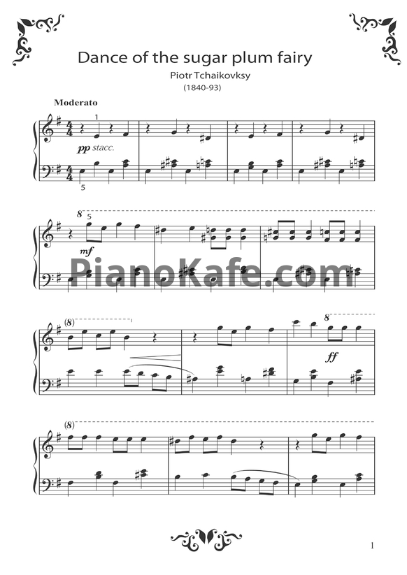 Ноты Pentatonix - Dance of the sugar plum fairy - PianoKafe.com