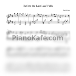 Ноты David Lanz - Before the last leaf falls - предпросмотр