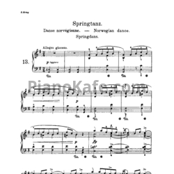 Ноты Эдвард Григ - Танец с прыжками - предпросмотр