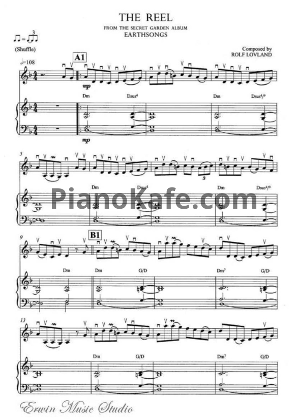 Ноты Secret Garden - The reel (для пианино и скрипки) - PianoKafe.com