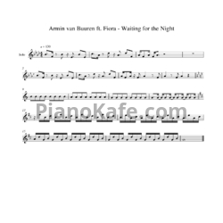 Ноты Armin van Buuren feat. Fiora - Waiting for the night - предпросмотр