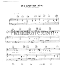 Ноты Sade - The sweetest taboo - предпросмотр