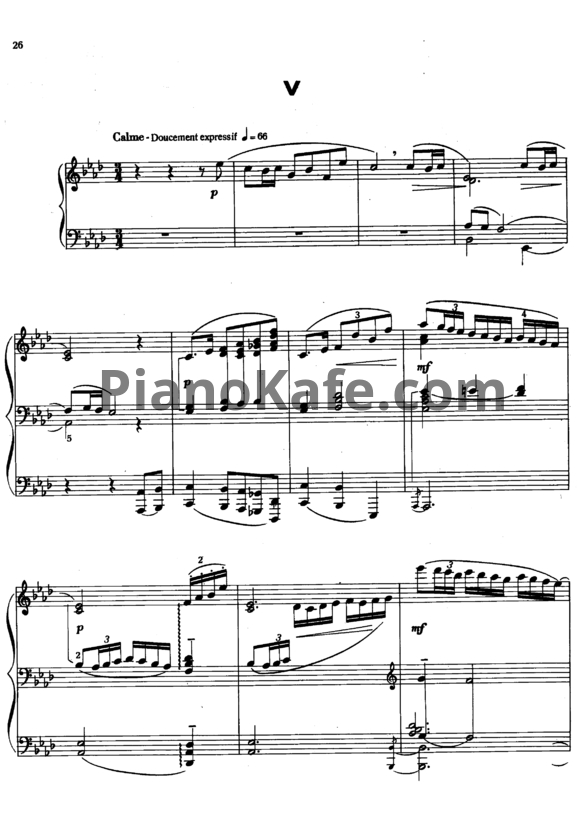 Ноты Claude Debussy - Вереск - PianoKafe.com