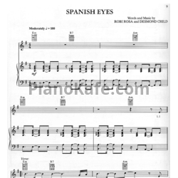 Ноты Ricky Martin - Spanish Eyes - предпросмотр