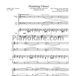 Ноты Джакомо Пуччини - Humming chorus - предпросмотр