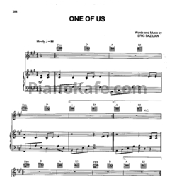 Ноты Joan Osborne - One of us (PVG) - предпросмотр