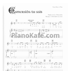 Ноты Riccardo Cocciante - Esmeralda tu sais - предпросмотр