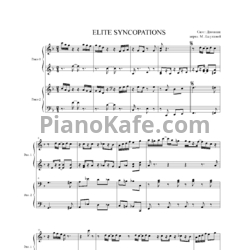 Ноты Scott Joplin - Elite syncopations (для фортепиано в 4 руки) - предпросмотр