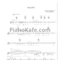 Ноты Roy Orbison - Falling - предпросмотр