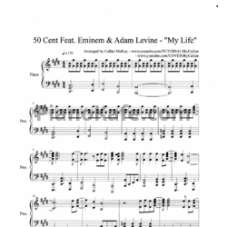 Ноты 50 Cent feat. Eminem, Adam Levine - My life